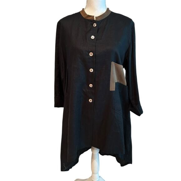 Cheyenne Linen Silk Tunic Top Dress Size L/XL - Picture 1 of 5